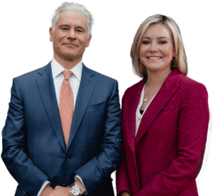 Photo of founding partner Andrew Zashin and managing partner Kyleigh Weinfurtner